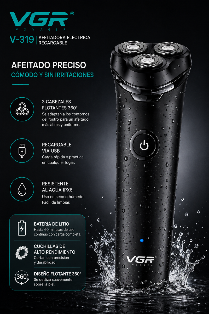 Afeitadora Eléctrica VGR V-319